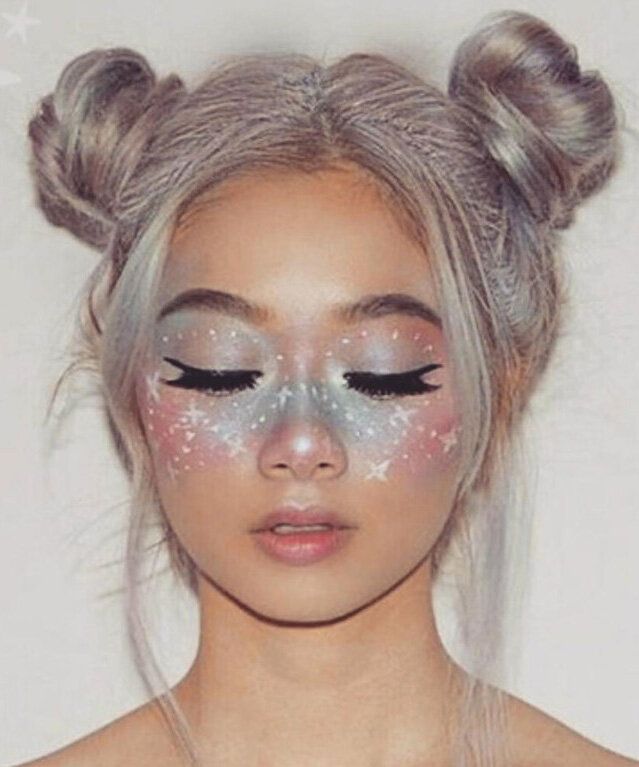 Galaxy-Inspired Space Buns