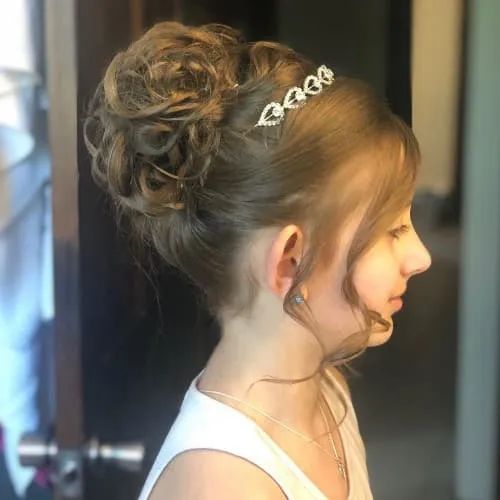 First Communion Pompadour Hairstyles