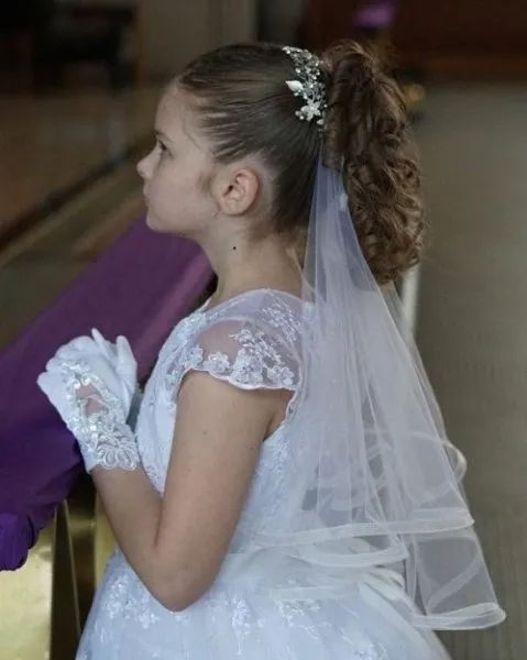 First Holy Communion Hairstyles Updo