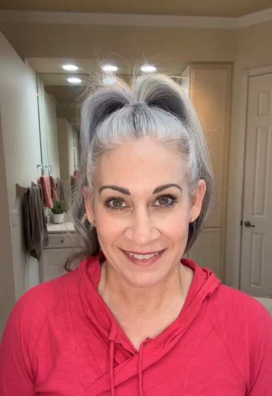 Half-up Bun Hairstyles for Women Over 50
