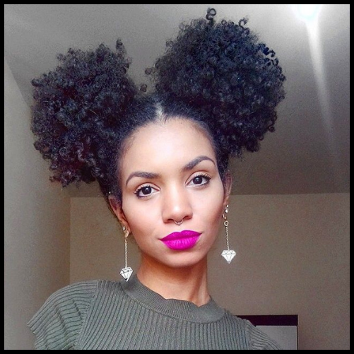Afro Puff Space Buns