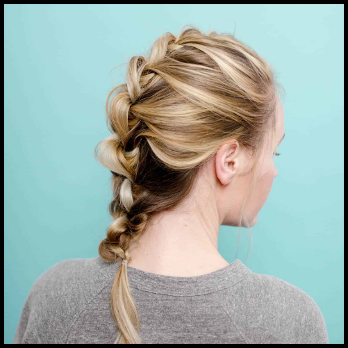 Braided and Knotted Ponytail