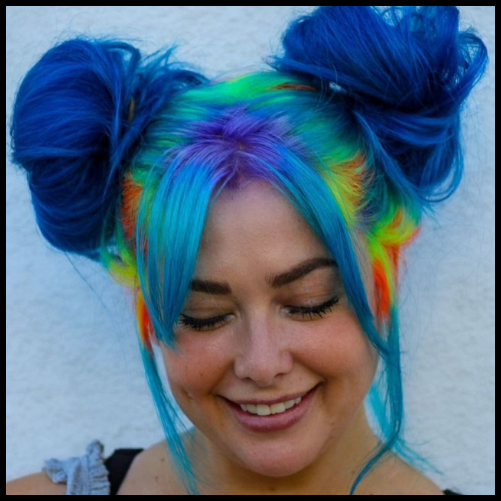Colorful Space Buns