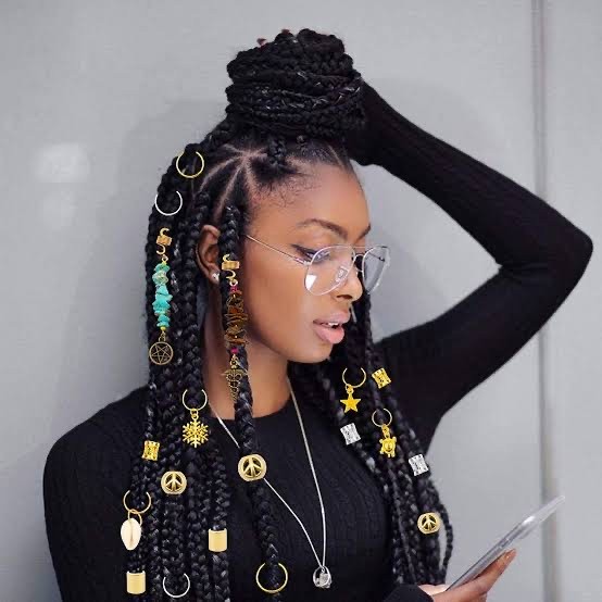 Accessory-Embellished Locs