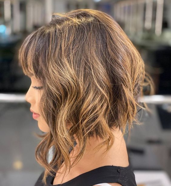 Angled Bob with Waves