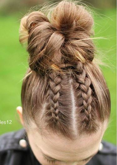 Braided Bun Softball Hairstyles