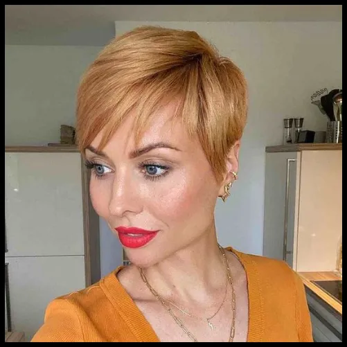 Side-Swept Bangs Pixie