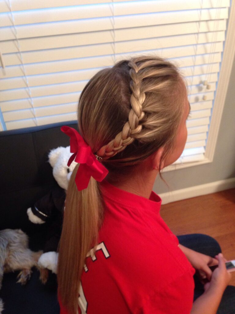 Crown Braid Softball Hairstyles