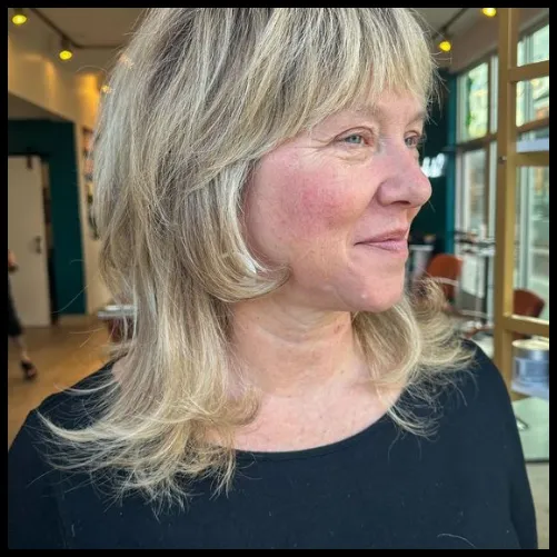 Layered Shaggy Cut for Thick Hair