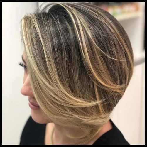 Layered Bob with Highlights