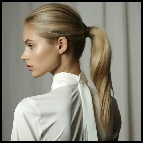 Sleek Low Ponytail