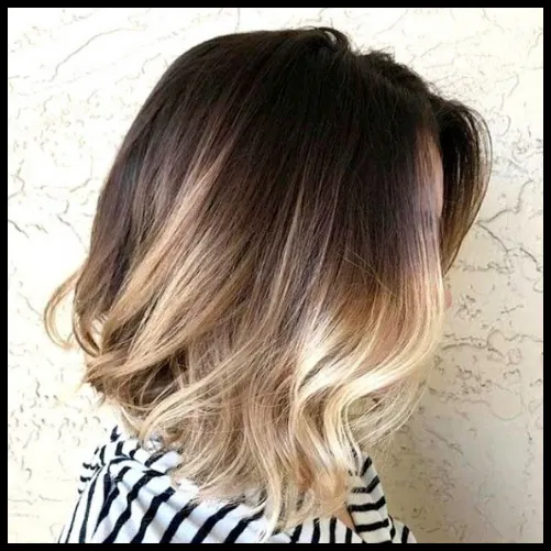 Medium Length Hairstyles for Women Over 50:Ombre Lob