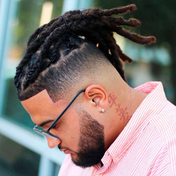 Dread Mohawk with Shaved Sides