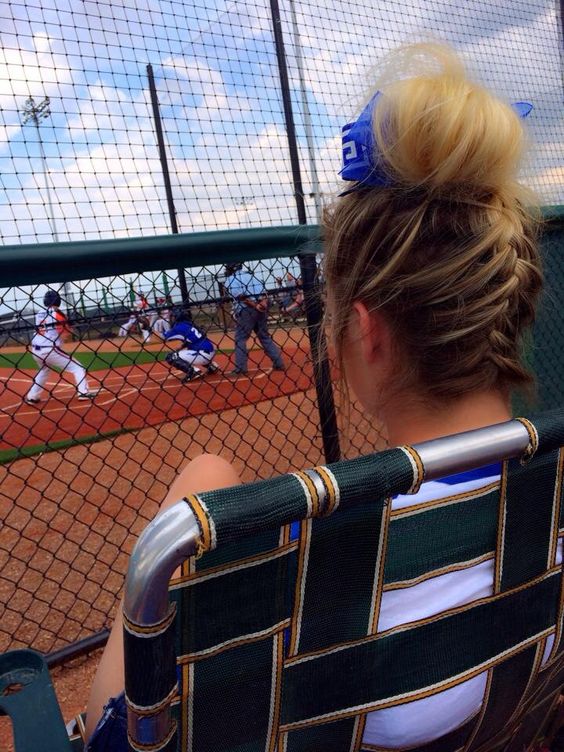 High Bun Softball Hairstyles