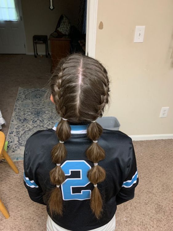 Low Ponytail Softball Hairstyles