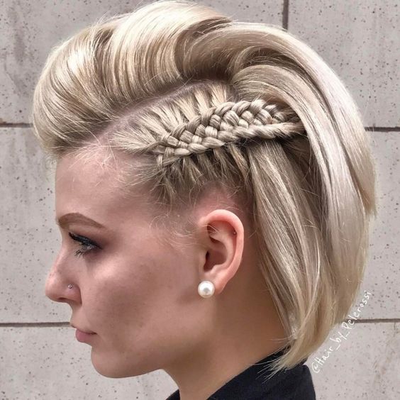 Mohawk Braid for Short Hair