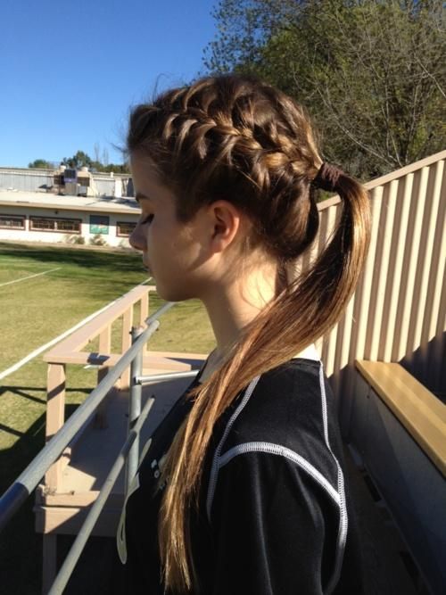 Side Ponytail Softball Hairstyles