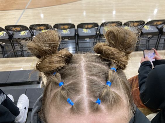 Space Buns Softball Hairstyles