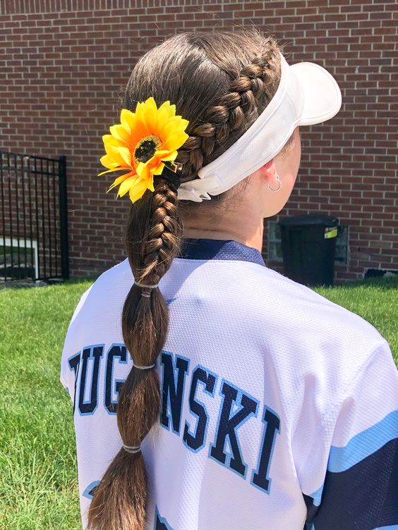 The Classic Ponytail Softball Hairstyles