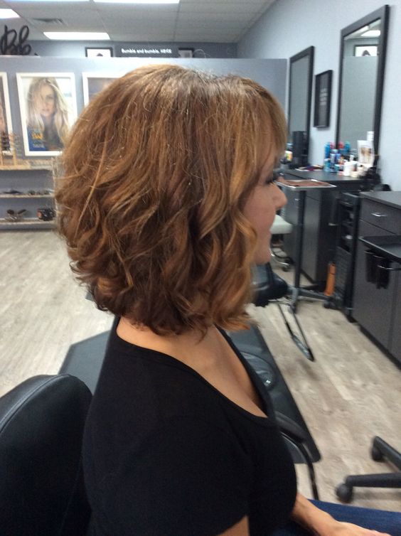 Tousled Waves Medium Layered Bob Hairstyles for Women Over 50