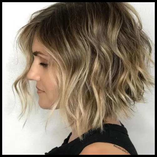 Wavy-Angled-Bob