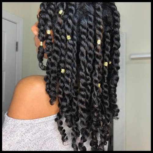 Soft Curls with a Parted Twist